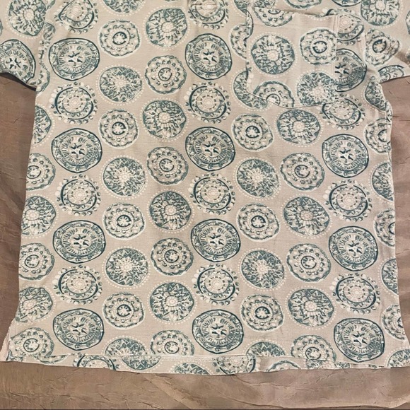 Vintage 90s St.Durand Short Sleeve Cotton Patterned Polo - Picture 7 of 9